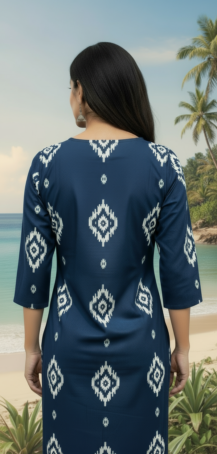 Blue Elegancy Designer Kurti