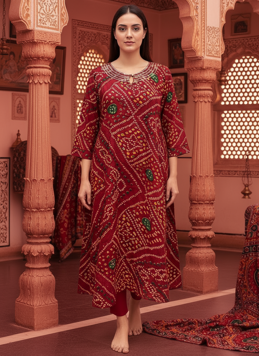 Designer Ranga chunni