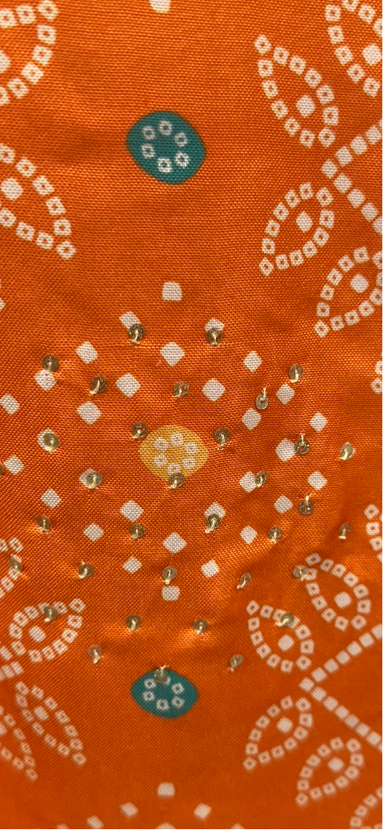 Beutiful Orange Kurti Designer