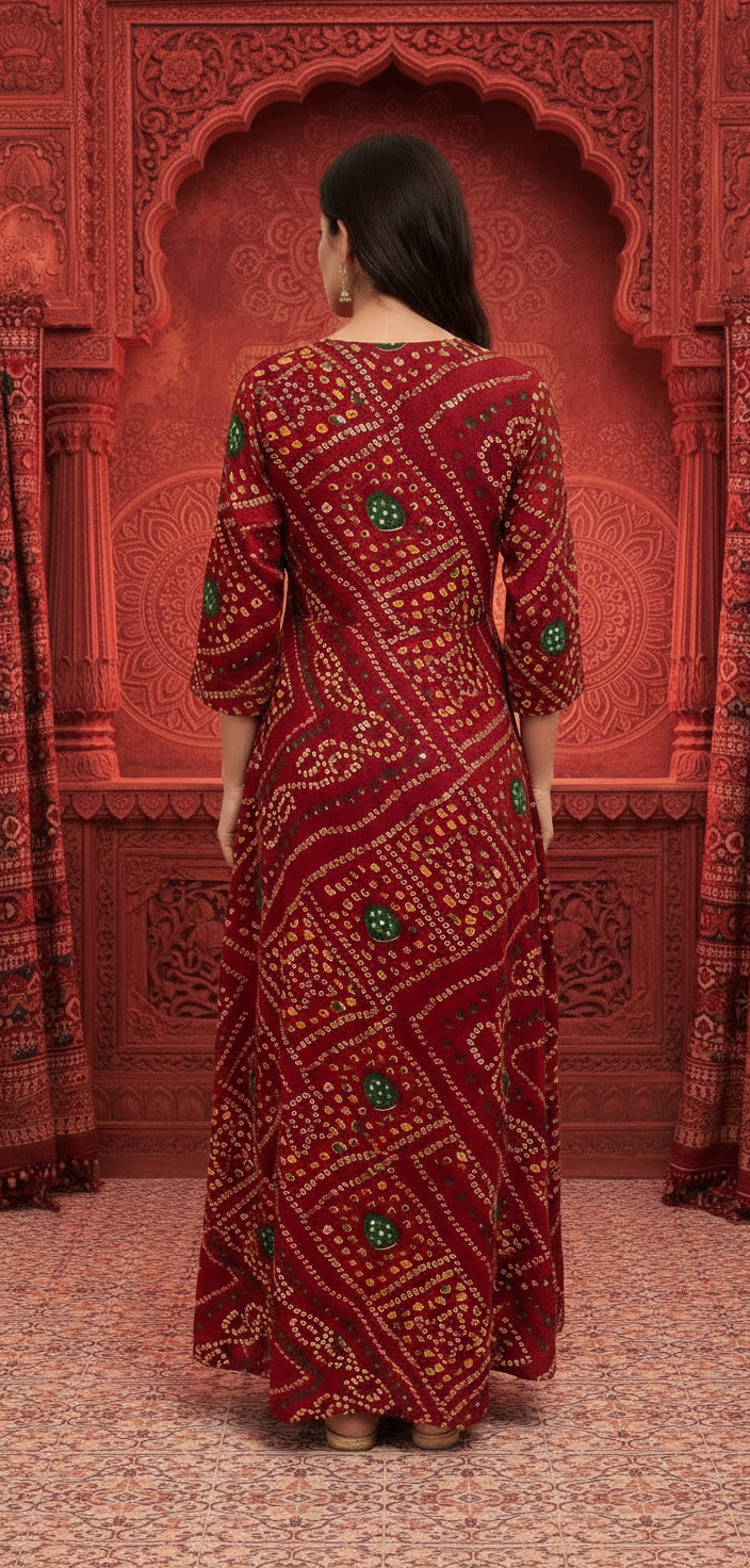 Designer Ranga chunni